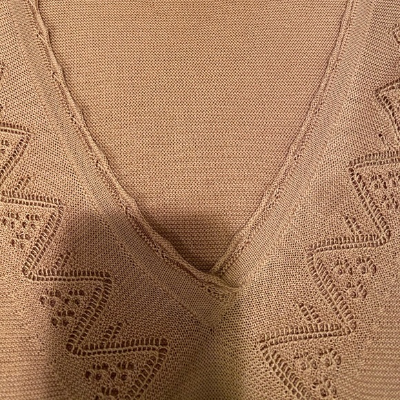Falconeri crochet pattern rose gold sweater - Picture 3 of 7